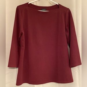 Maroon top